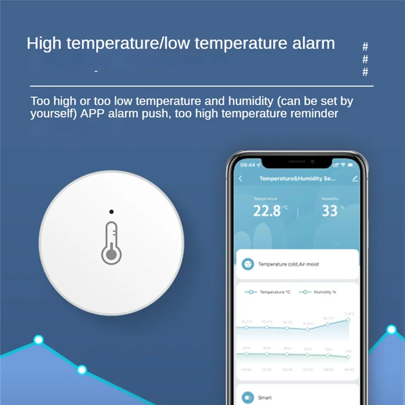 A56X 1 PCS Tuya Smart Home Zigbee Temperature And Humidity Sensor ABS Indoor Thermometer Monitor Works For Alexa Google Smart Li