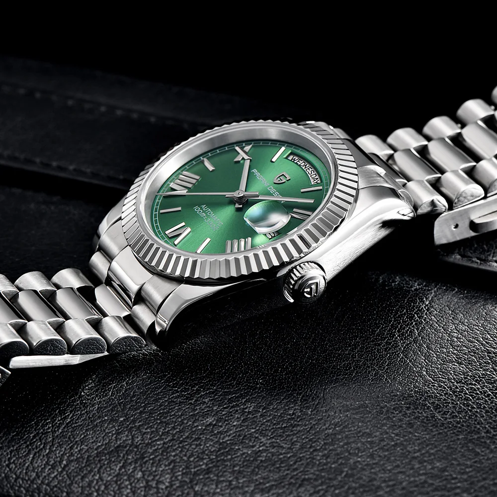 PAGANI DESIGN Orologio automatico da uomo Orologio meccanico di lusso da uomo Orologio da polso impermeabile in acciaio inossidabile Specchio con zaffiro AR