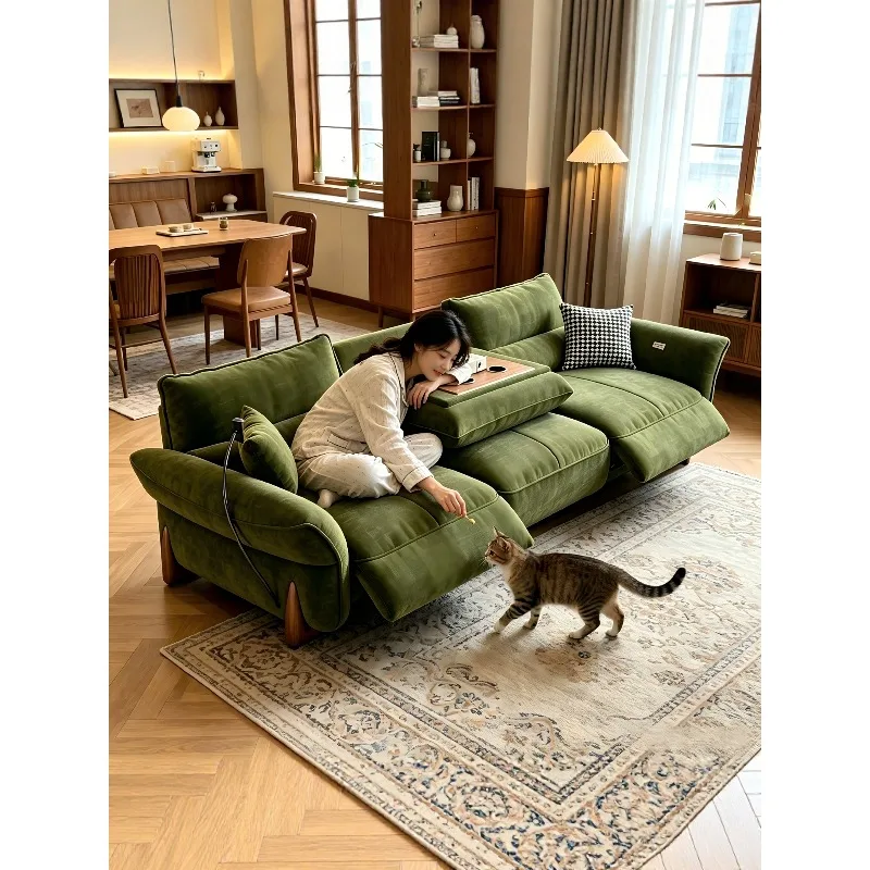 Zero against the wall, multi-functional intelligent electric sofa, small apartment sofa