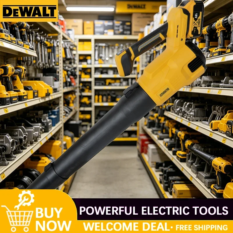 

Аккумуляторная электрическая воздуходувка DEWALT, ручная, эффективная, для уборки листьев, снега и пыли, совместима с аккумуляторами 18В.