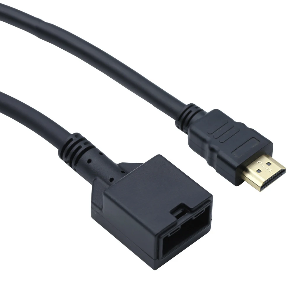 

Высококачественный HDMI E Тип мама к HDMI A-тип папа 19P черный литой 1,4 в 4K Автомобильный HD-кабель