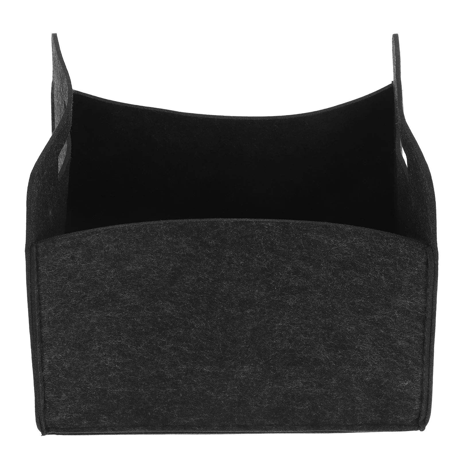 

Minimalist Felt Storage Basket with Handles for Books Magazines and Clothes Organizing Collapsible Design Desktop Office Storage