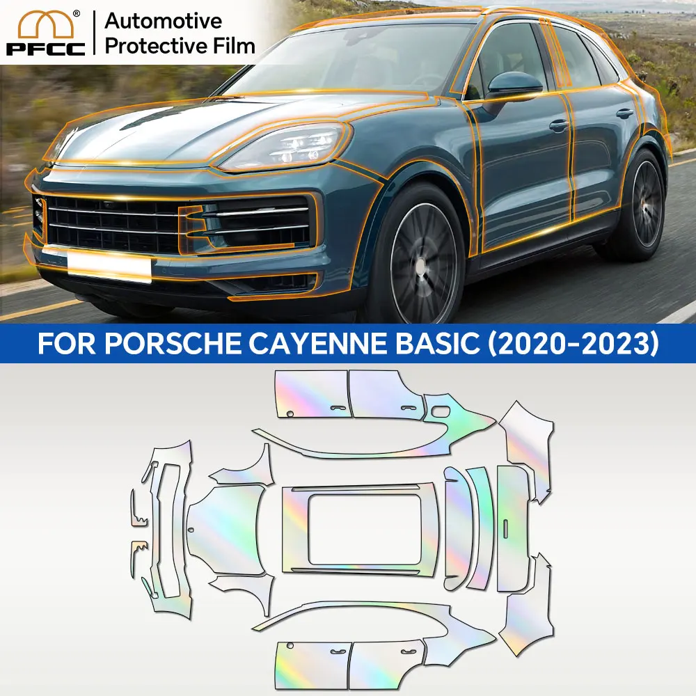 

PPF TPU for Porsche Cayenne Basic 2024-up Paint Protection Film Precut Car Body Sticker Clear Kit Bra Transparent Film