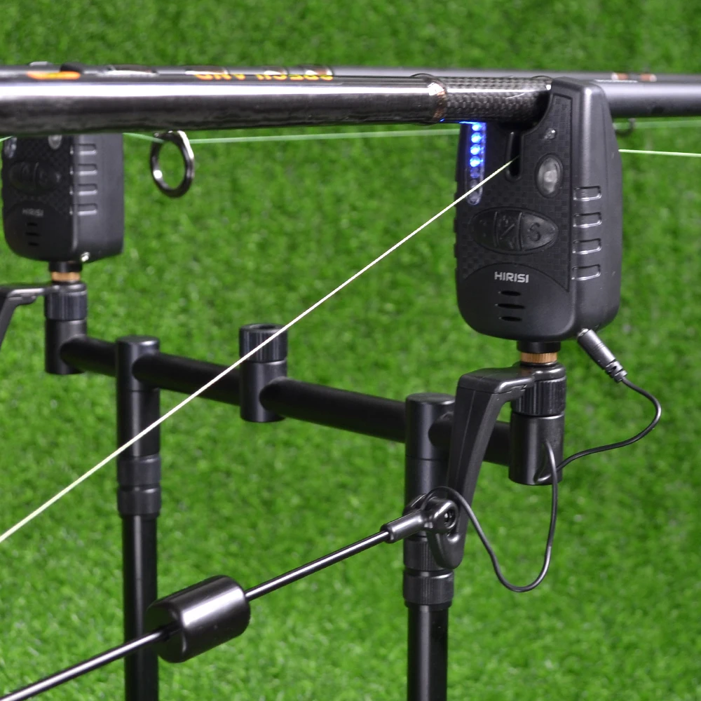 Hirisi 1pcs Carp Fishing Bite Alarm Bite Indicator with 8 Direction LED For Carp Fishing B1114