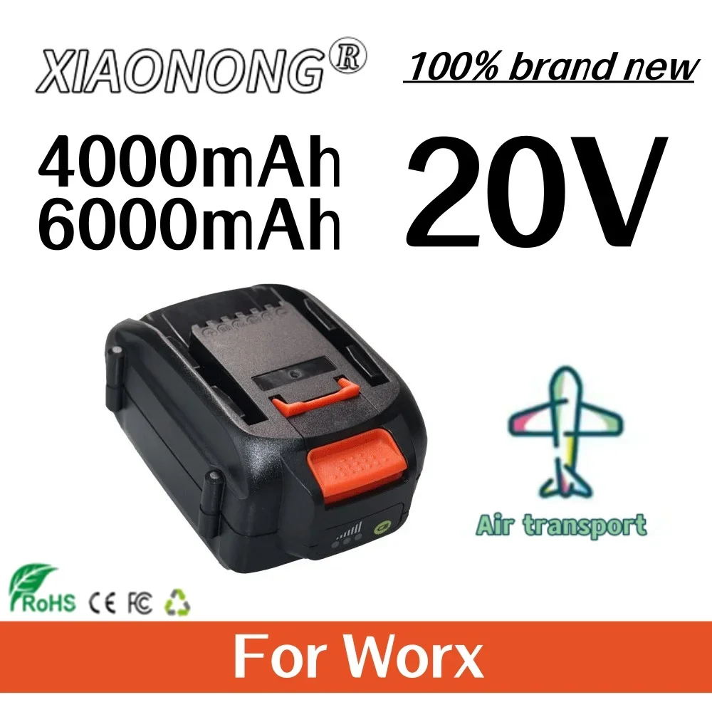 

20V 4000/6000mAH Lithium-Ion Large-Capacity Battery Suitable for Power Tool WORX