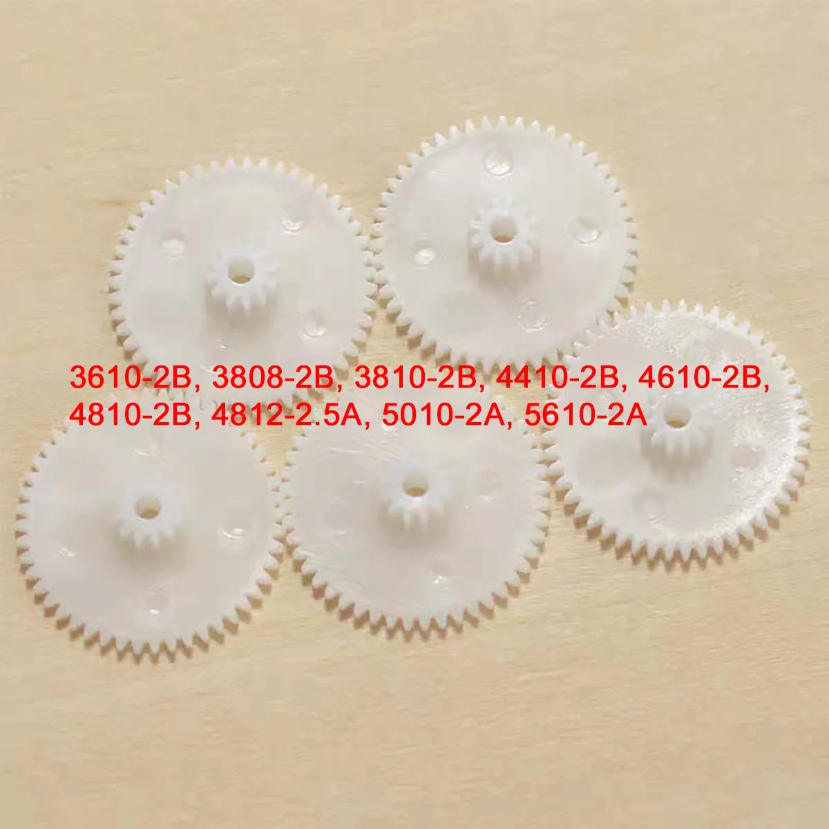 10Pcs 0.5 Modulus Double Layer Gears Multi-Specification White Plastic Gears Tight Fit/Loose Fit Axle Gears DIY Model Making