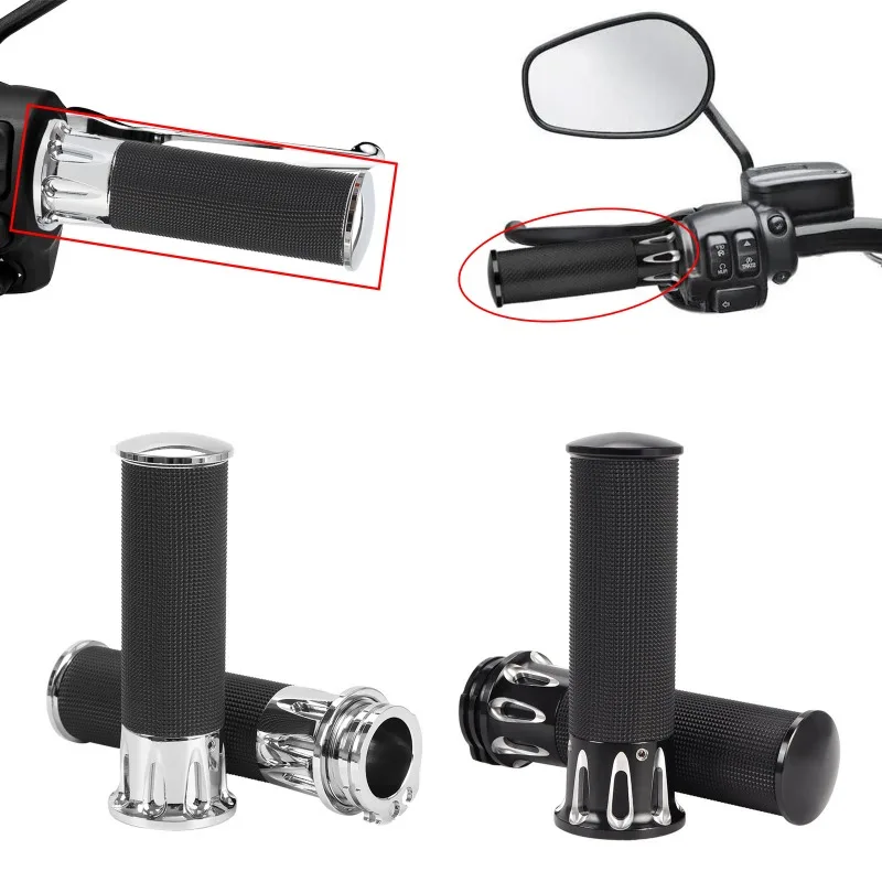

For Harley 883 XL1200 25mm Motorcycle Modified Accessories Hollow Handlebar Covers Grips Handlebar Rubber