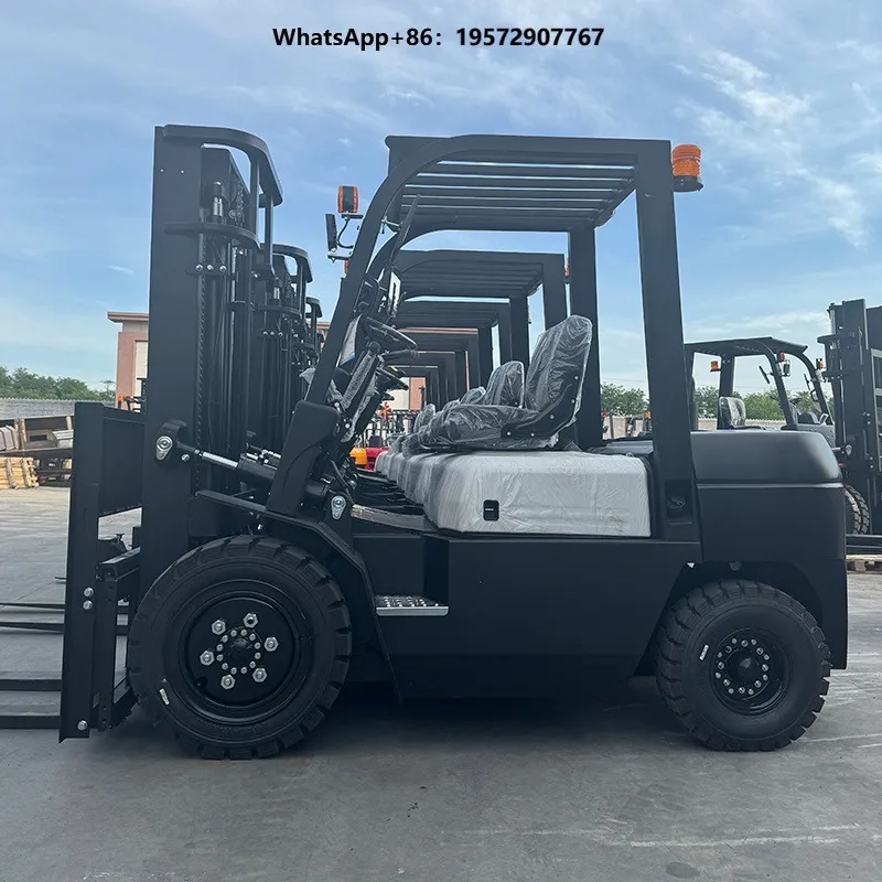 Farm Warehouse Factory CE EPA 6000 Pounds 4 Wheel Forklift 2.5Ton 3Ton 4Ton 5Ton Forklift with Side Shift