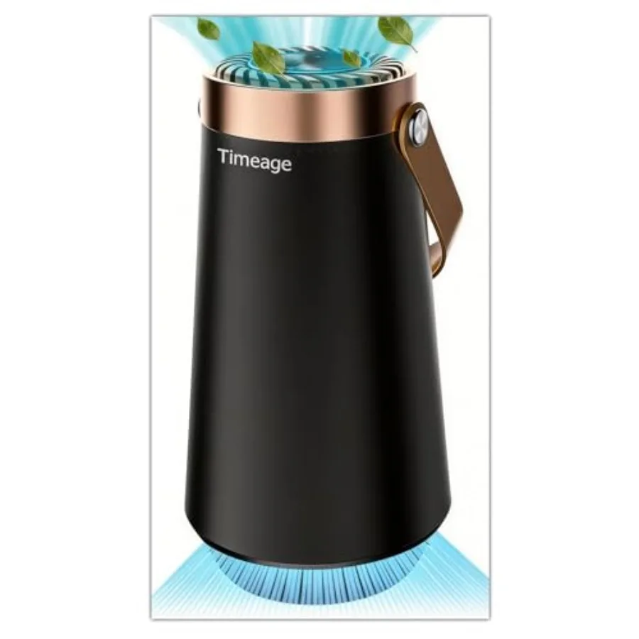 

Small Ionic Air Purifier for Bedroom Home Silent HEPA Filter Covers 250 Sq Ft - Free Cleaner for Pets Hair Smoke Dust Scent Dan