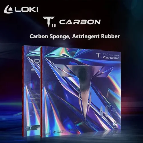 Imagen 2 del producto Goma astringente LOKI T3, esponja Carbo aprobada por ITTF, goma para tenis de mesa, Pips-in, goma de pingpong dura no pegajosa para ataque rápido