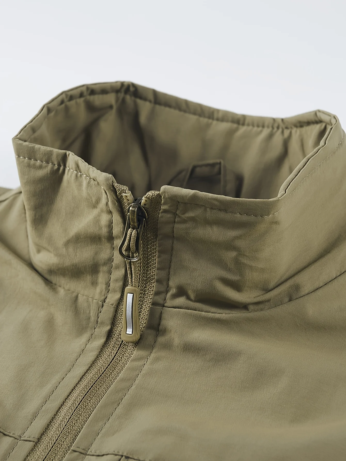 Sommerliche Herren-Freizeitweste in Uni-Farbe mit mehreren Taschen, Fotografie-Freizeitweste, Angelweste, Herren-Outdoor-Arbeitskleidung – Detail 3