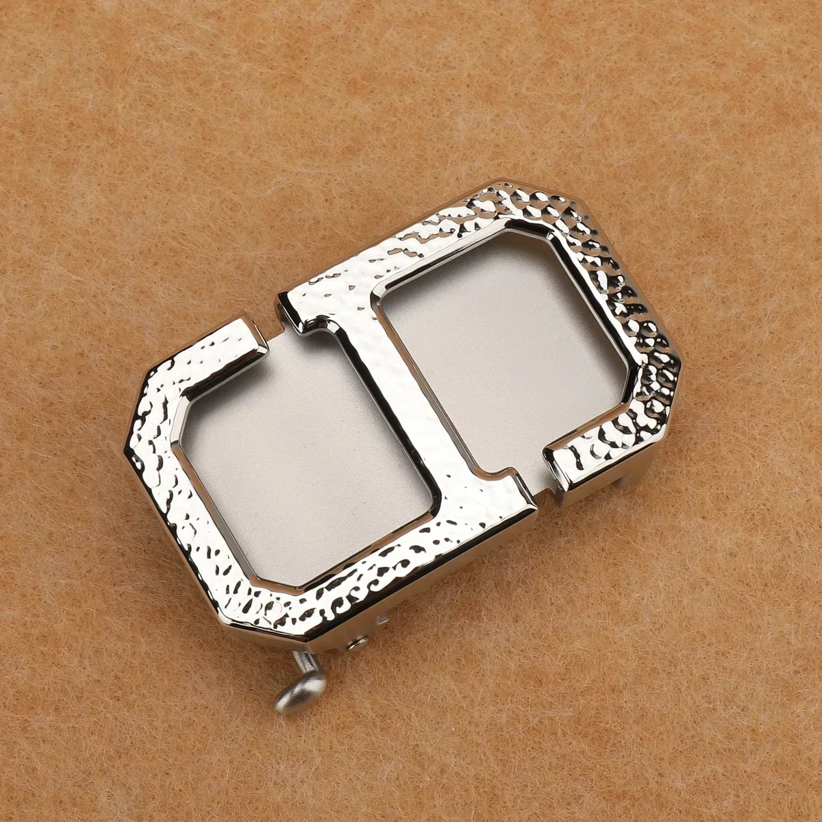 New Fashion Men's Belt with 3.8mm Automatic Buckle and Stainless Steel Hammered Belt Buckle for Business Casual Wear