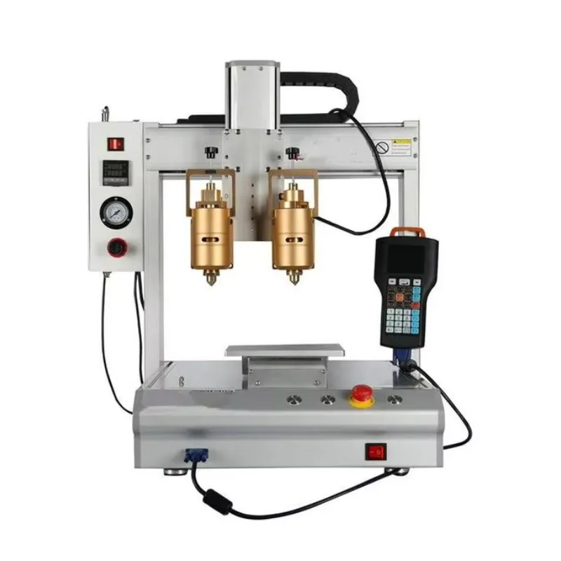 التلقائي بالكامل 3 محور لاصق موزع الفوق الغراء الروبوتات Led مزدوجة رئيس محطة واحدة آلة توزيع الغراء يسيح بالحرارة #4