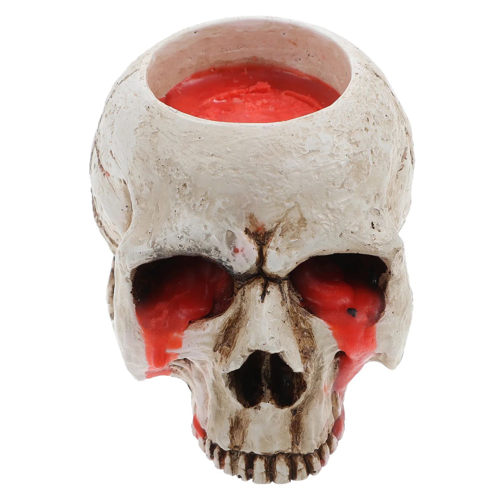 

Resin Skull C Halloween St Tealight Holder Decorative Desk Prop Premium Quality Suitable Room Office Party Game House