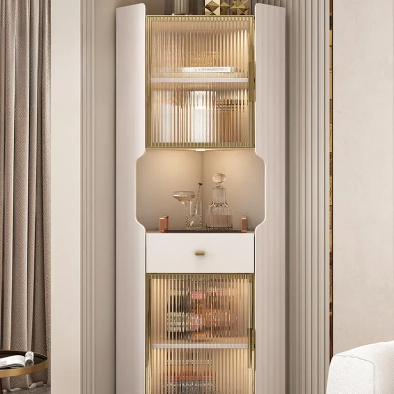 

Luxury Storage Wine Cabinets Modern Wall Living Room Display Wine Cabinets Corner Liquor Estante Vinos European Furniture QF50JG