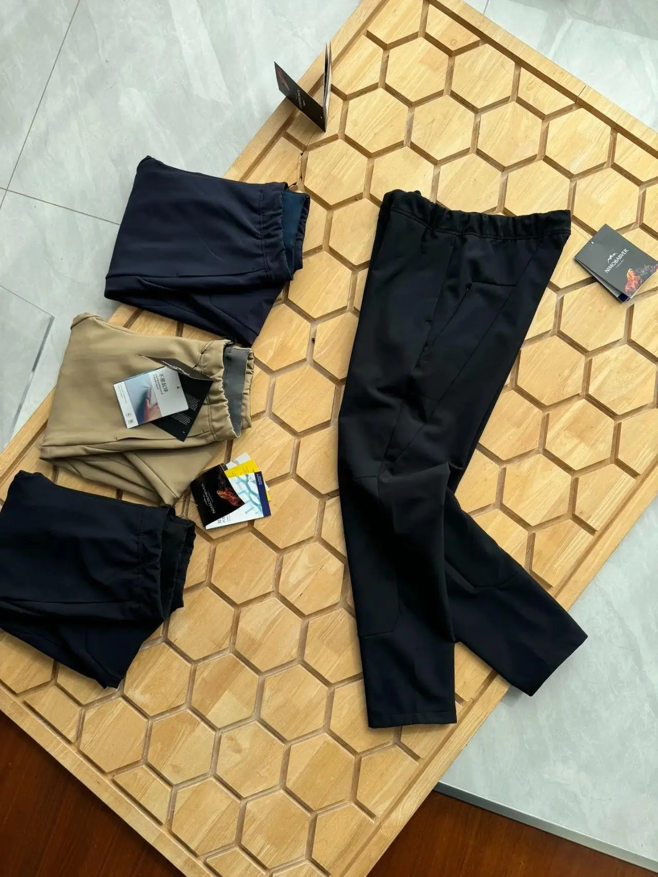 

Busin Series 3-in- Fce Lined Soft ell Pants Outdoor Casual Trousers Tee-Proof 3D Tailoring Youth Active Sle