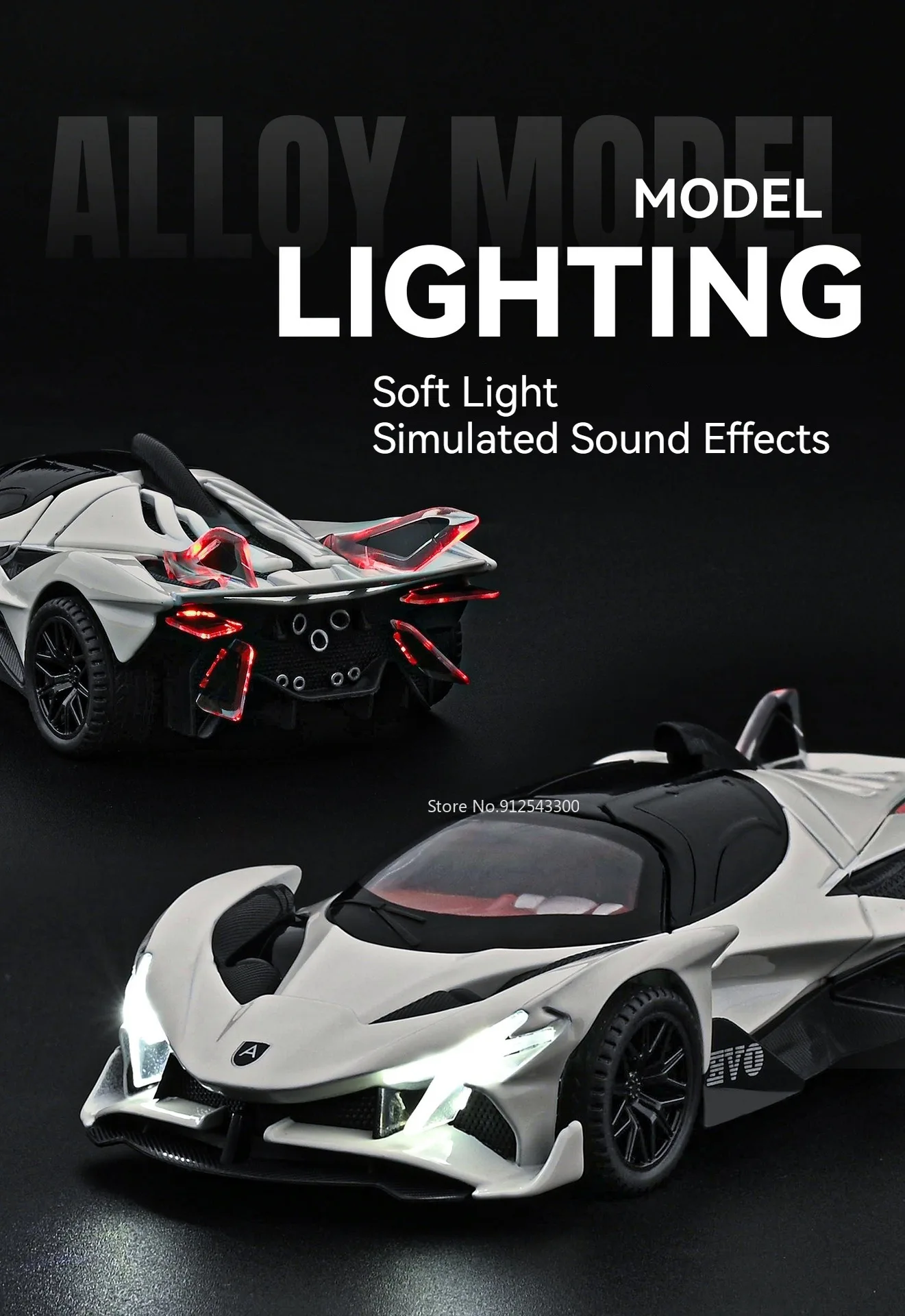 Maßstab 1:32 Apollo EVO IE Automodell Spielzeug Metalldruckguss Zurückziehen Super Cars Türen Geöffnete Fahrzeugmodelle Beste Geschenke für Kinder – Detail 5