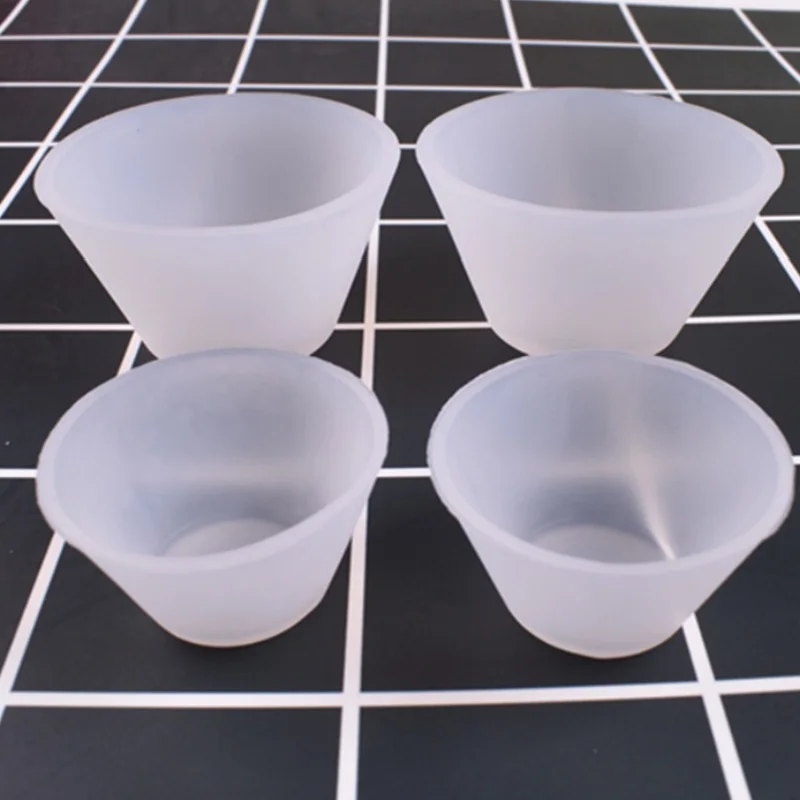 5PCS Epoxy dispensing cup crystal epoxy silicone mold DIY jewelry Making Tools disposable silicone cup