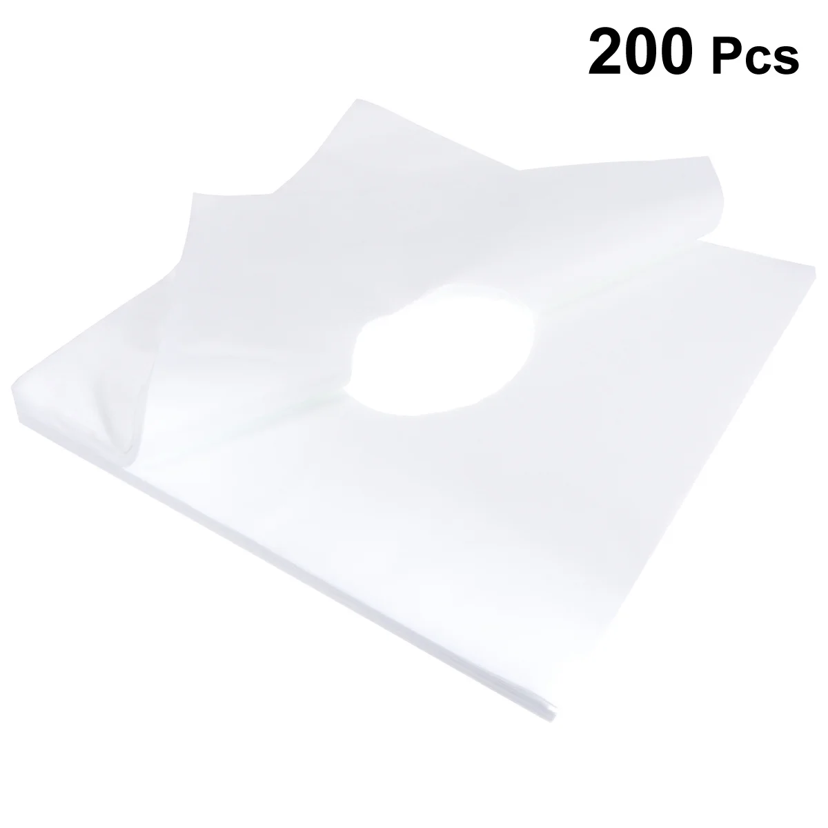 

200 шт., наволочка с отверстием для лица, нетканый дышащий чехол для спа-массажной кровати, массажная подушка для лица, подушка для поддержки шеи