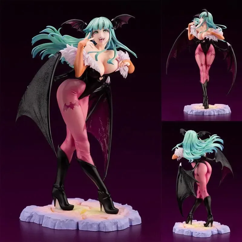 متوفر في المخزون Darkstalkers Morrigan Aensland Lilith Felicia أنيمي ألعاب شخصيات الحركة للأطفال لعبة مجسمة هدية عيد الميلاد والكريسماس مخصص