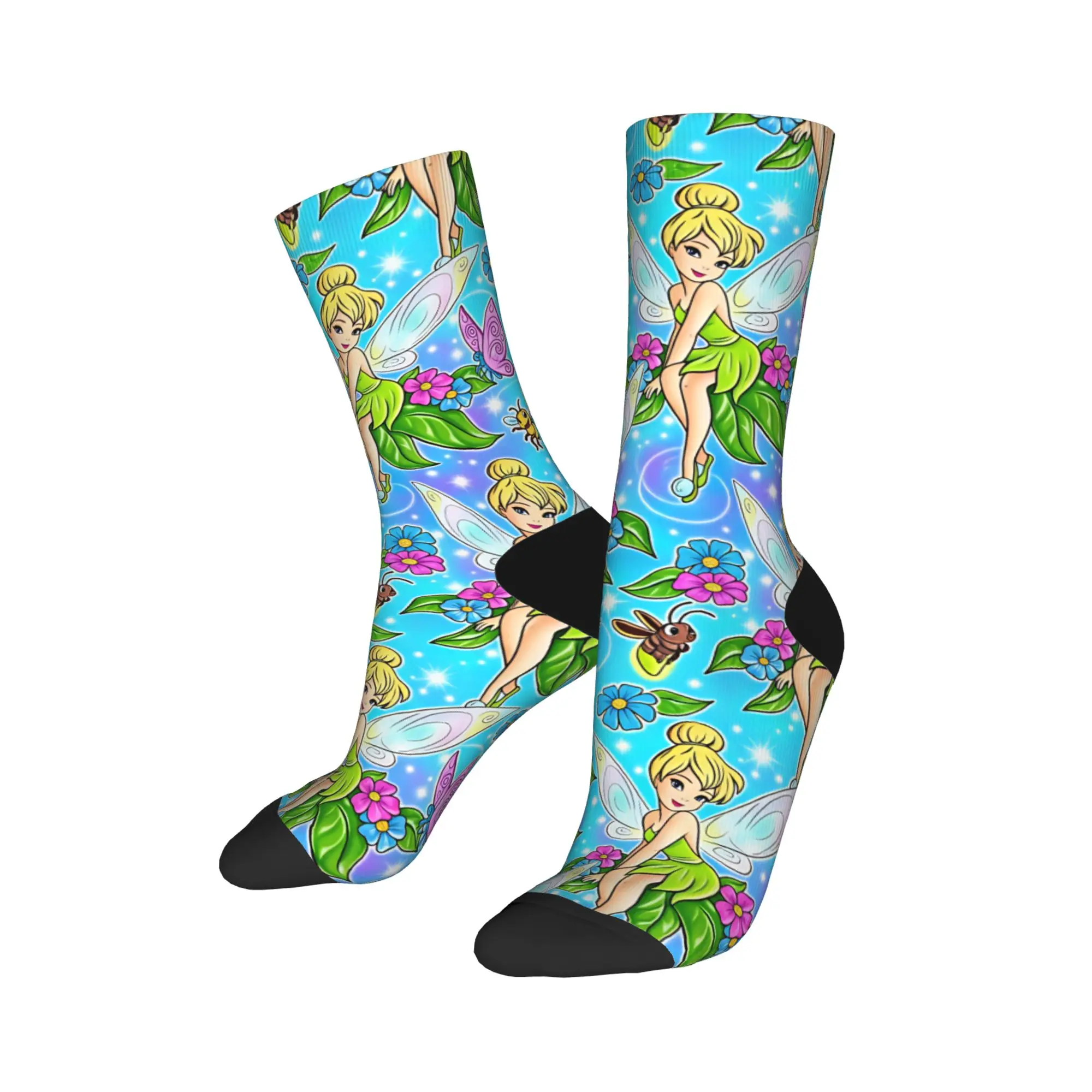 Tinker Anime Bells Stockings Couple  Socks Comfortable Funny Socks Winter Running Anti Skid Design Socks Gift