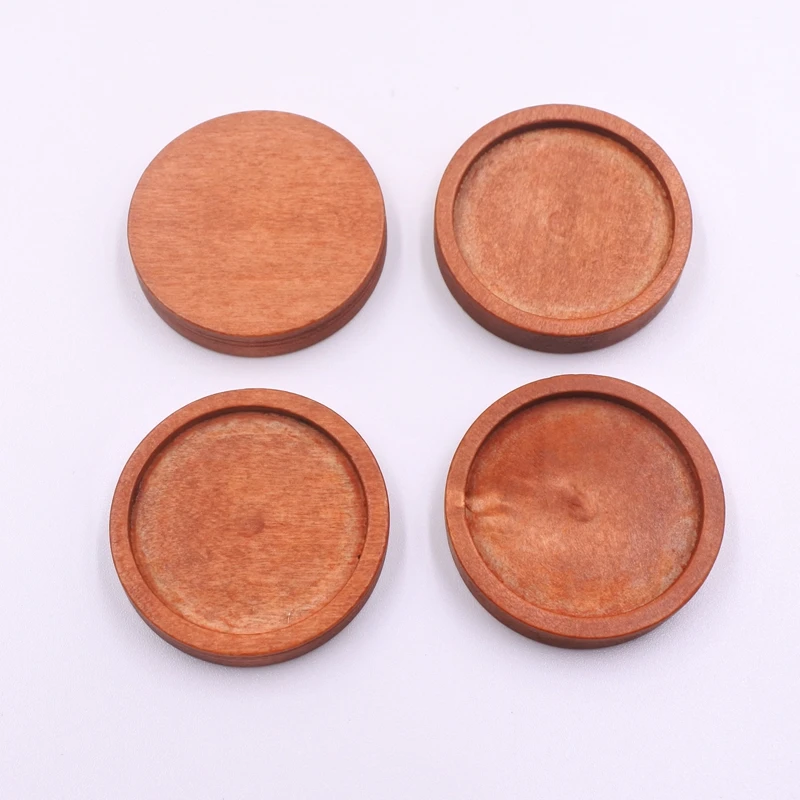 10pcs 30mm/35mm Round Wooden Plaques for Crafts, Natural Pine Unfinished Wood Plaque, Great Wood Base for DIY Craft Projects