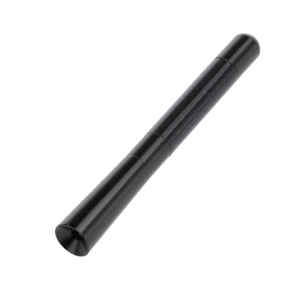 Mini antenna aerea corta universale per auto nera da 12 cm in fibra di carbonio