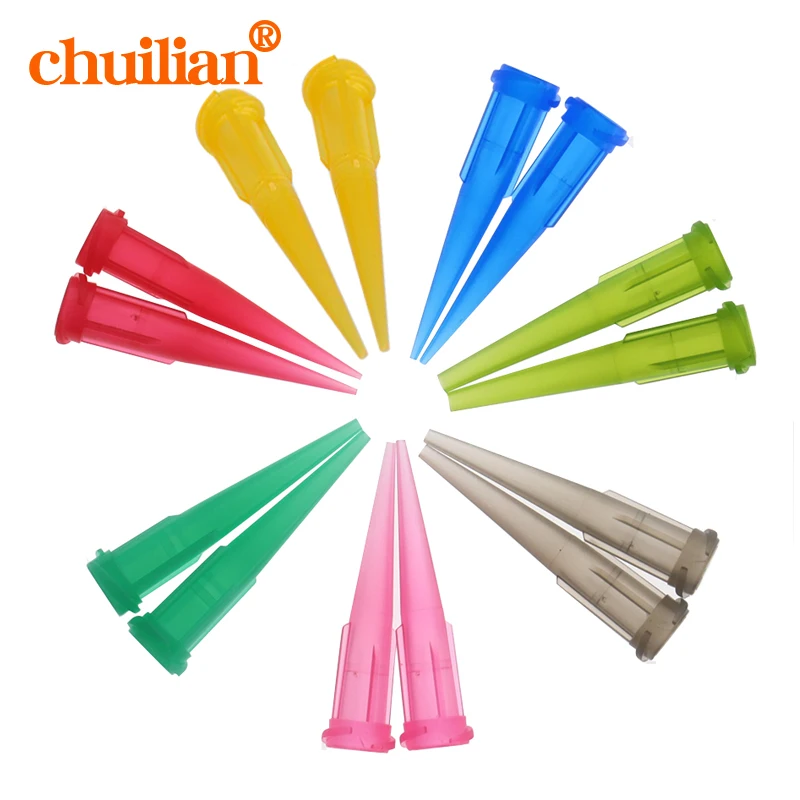 

chuilian 14G-25G TT assorted Plastic Conical Smoothflow Tapered Needle/Tips Dispense Tips set Glue dispensing nozzle