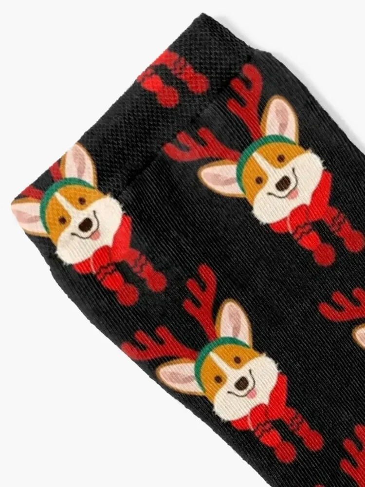 CORGI REINDEER CHRISTMAS PAJAMAS GIFTS Socks new in's cotton gym Socks For Man Women's