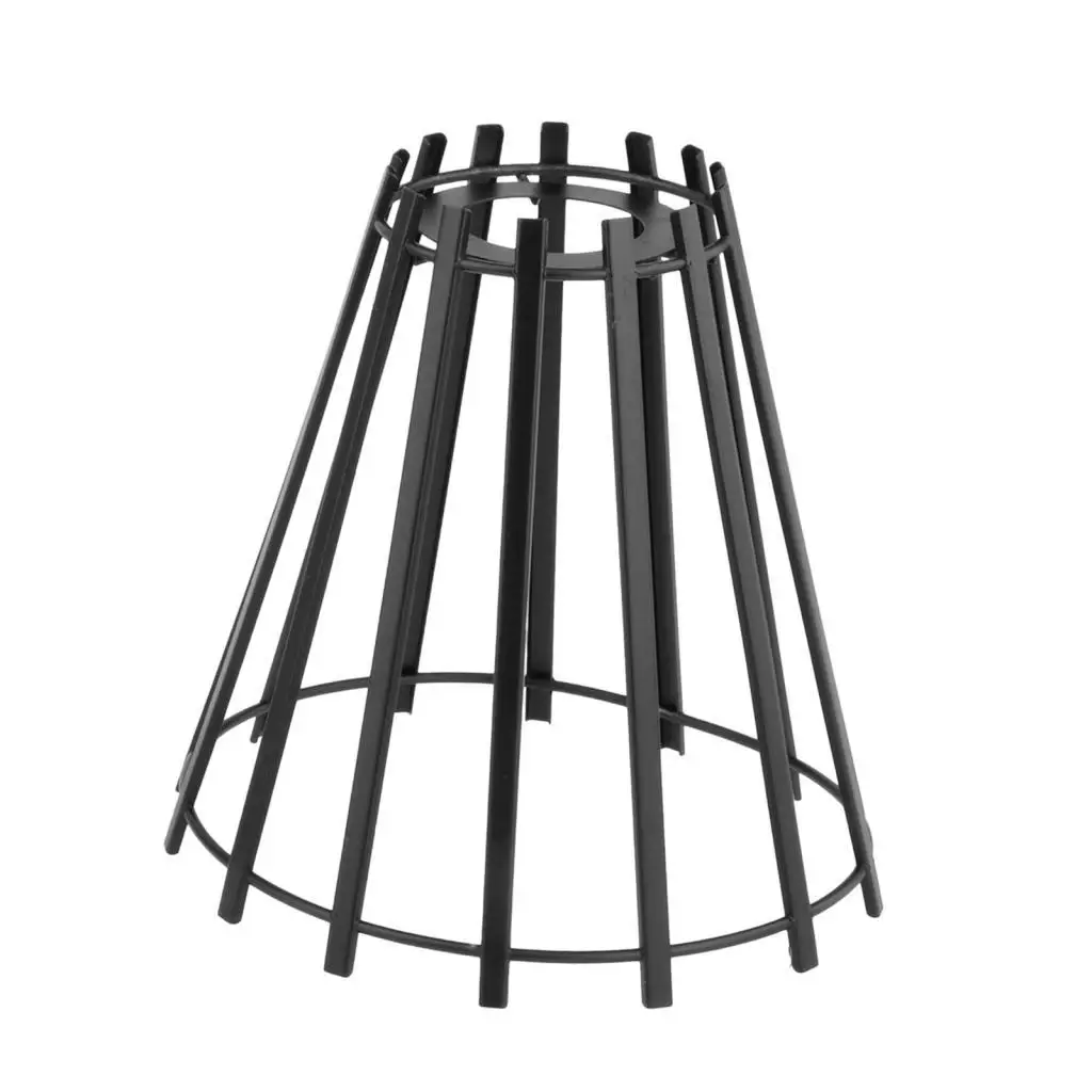 Iron Cage Pendant Lamp Shade Ceiling Light Cover Vintage Hanging Lamp Shade Basket Chandelier Cover for Restaurant Kitchen