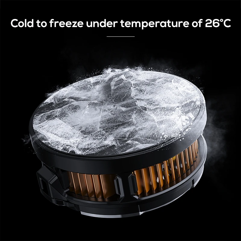 2 in 1 Mobile Phone Heat Dissipator Magnetic Phone Cooler Fan With Semi-Conductor Cooling Chip Gaming Cooling Radiator with Clip