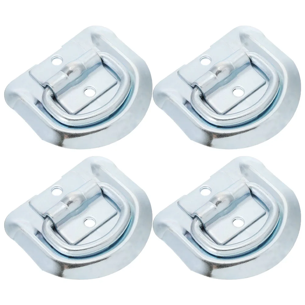 

4pcs D Tie Down Anchors Stainless Steel Heavy Duty Trailer Heavy Duty Trailer Truck D Ring Accessories Floor Hooks Tools Parts