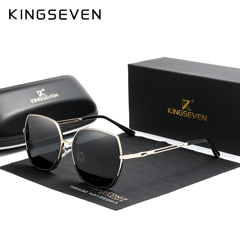 KINGSEVEN Women's Sunglasses Gradient Polarized Lens Luxury Design Ladies Elegant Lunette De Soleil Femme