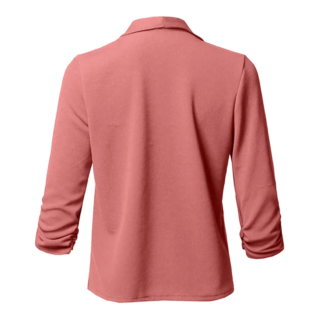 Cárdigan de Color sólido para mujer, chaqueta profesional de oficina, abrigo elegante estable con temperamento, novedad de 2024