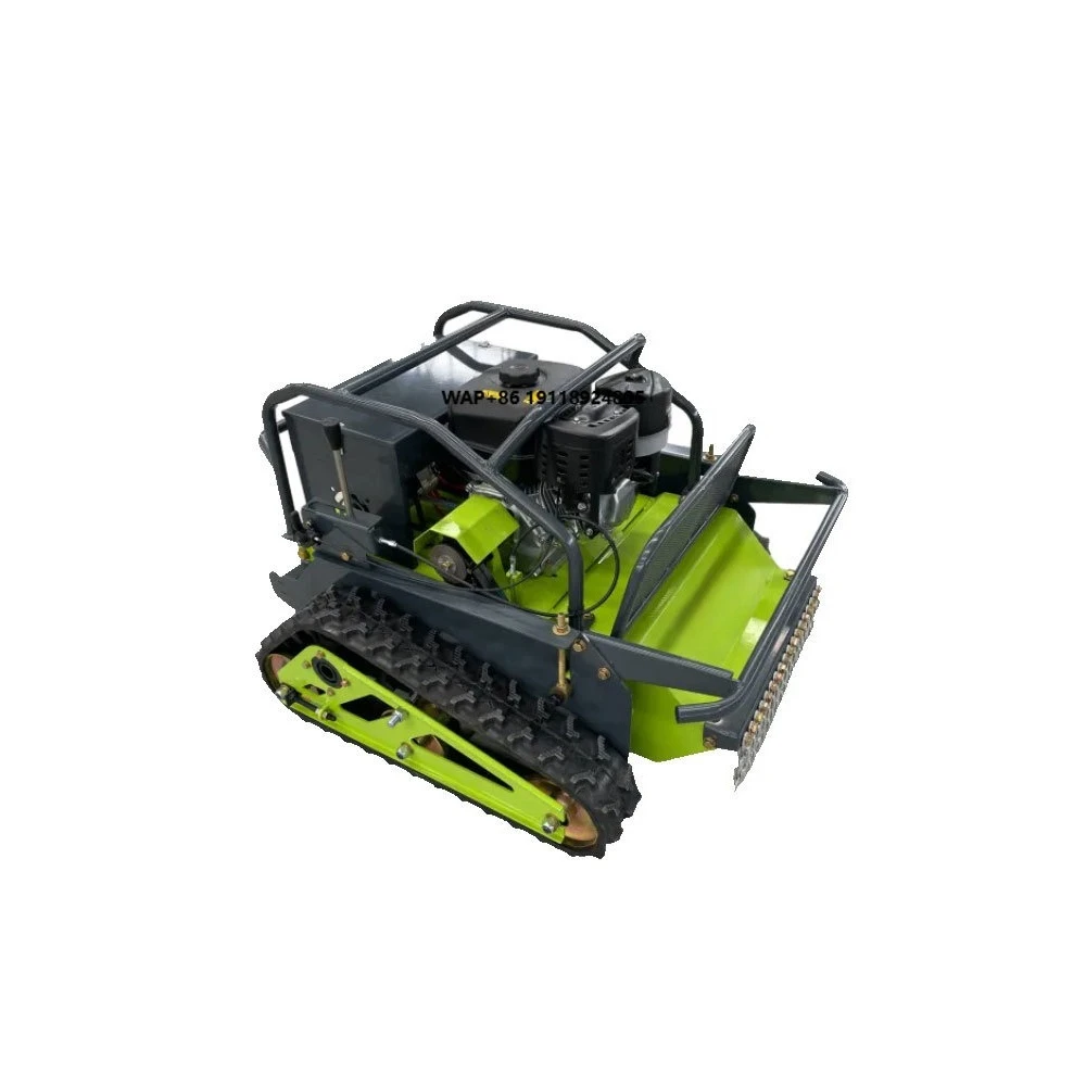 Hot Sale Remote Controlled 24V   Low Profile Crawler Lawn Mower Brush Cutter for Agriculture Use