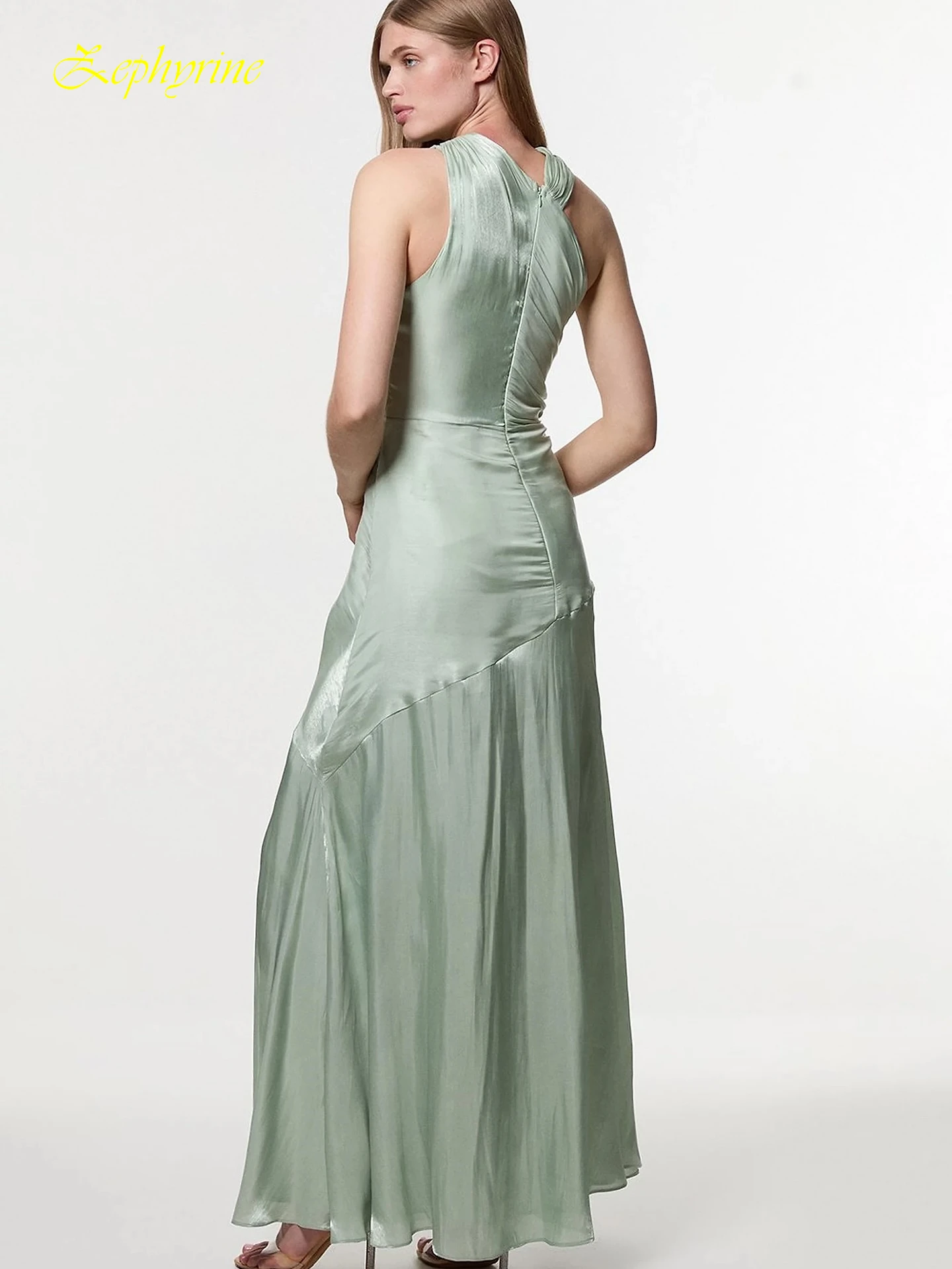 カスタマイズストレートホルターエレガントファッションイブニングドレスと高品質セレブリティガウンフォーマル気質パーティードレス