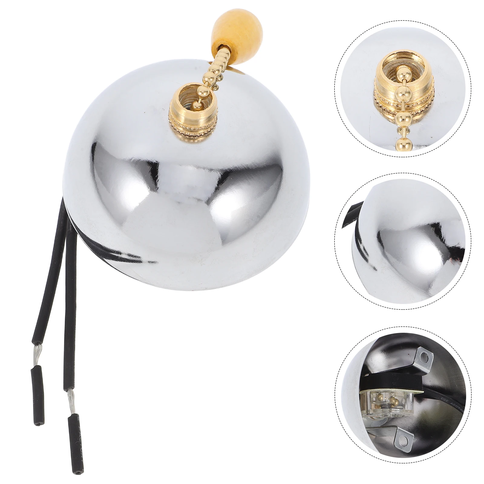 

Switch Replacement For Ceiling Fan Durable Wall Pull Chain Light Fixture Compatible With Bathroom Pull Chain Light