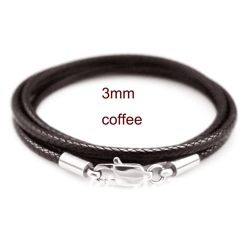 Black Braid Wax Cord for DIY Jewellery Making