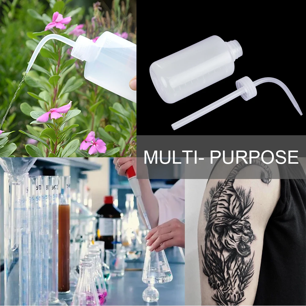 250/500ml Tattoo Bottle Diffuser Squeeze Bottle Convenient Green Soap Supply Wash Squeeze Bottle Lab Non-Spray Tattoo Accessorie