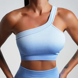 Sports Bra Yoga Sportswear Push Up Squat Top Training Women Fitness Gym Bra Seamless Workout Activewear Ombre