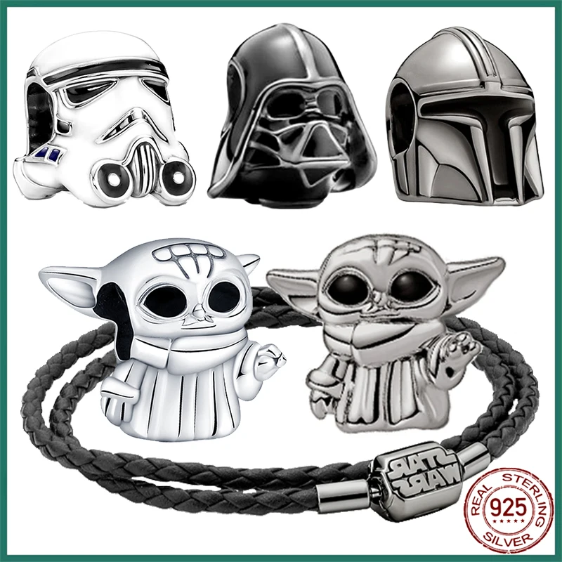 

HEROCROSS STARS WARS 925 Sterling Silver War Charms Beads Fit Pandora Original Bracelets For Women 925 Silver DIY Jewelry Gift