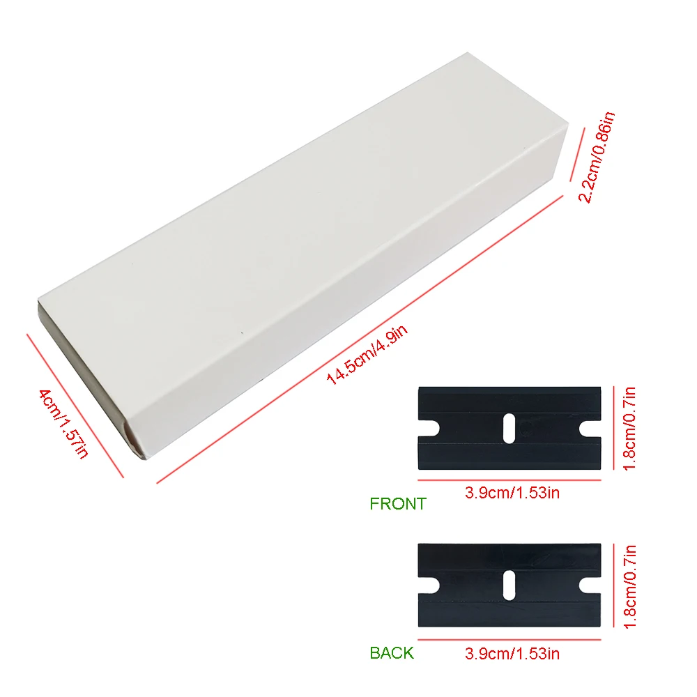 Blades for Removing Paint Glue Tape Label Floor Vinyl Film Decal Sticky Residue Adhesive Glass Stove Car Window Oven Mirror Wall
