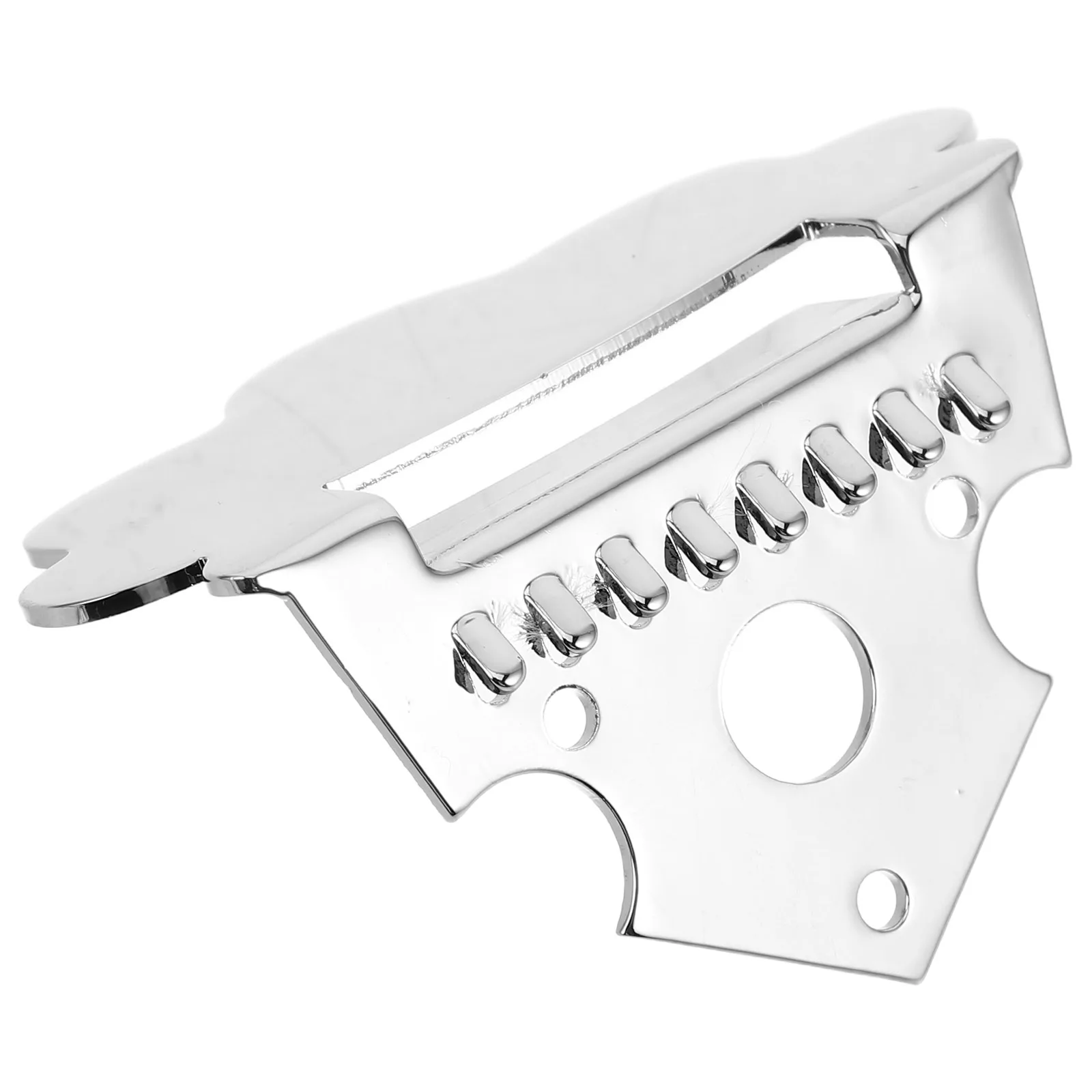 

Guitar Tailpiece Chrome Fan Shaped 60x35mm Mandolin Bridge Replacement Instrument Parts Accessories
