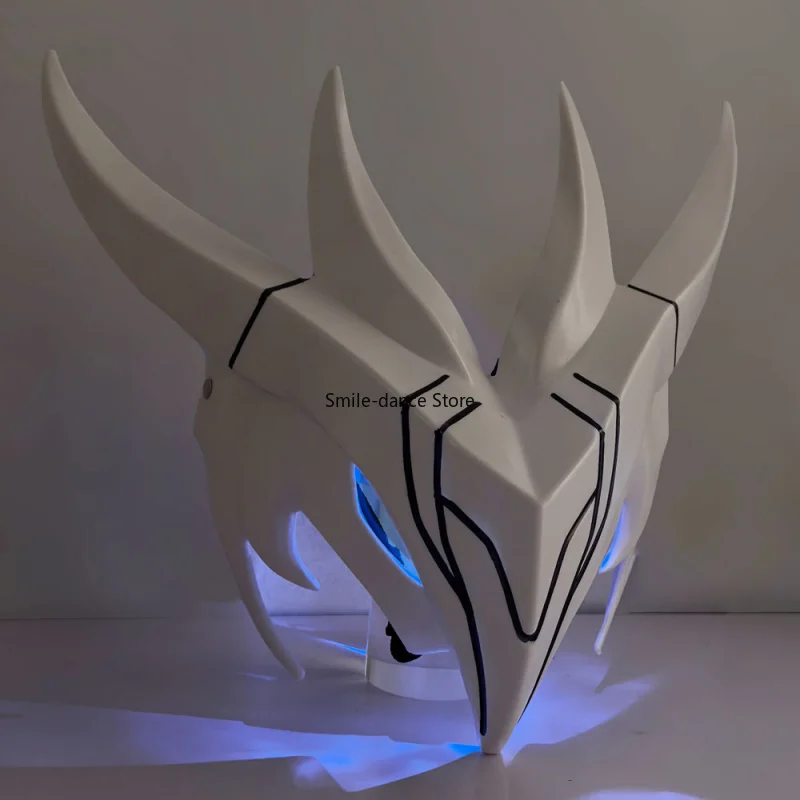 Lol Halloween Pixiv Game League of Legends Yone Mask Cos Dress Up Ball Luminescence Resin Mask Fashionable Toys Surprise Gift view 5