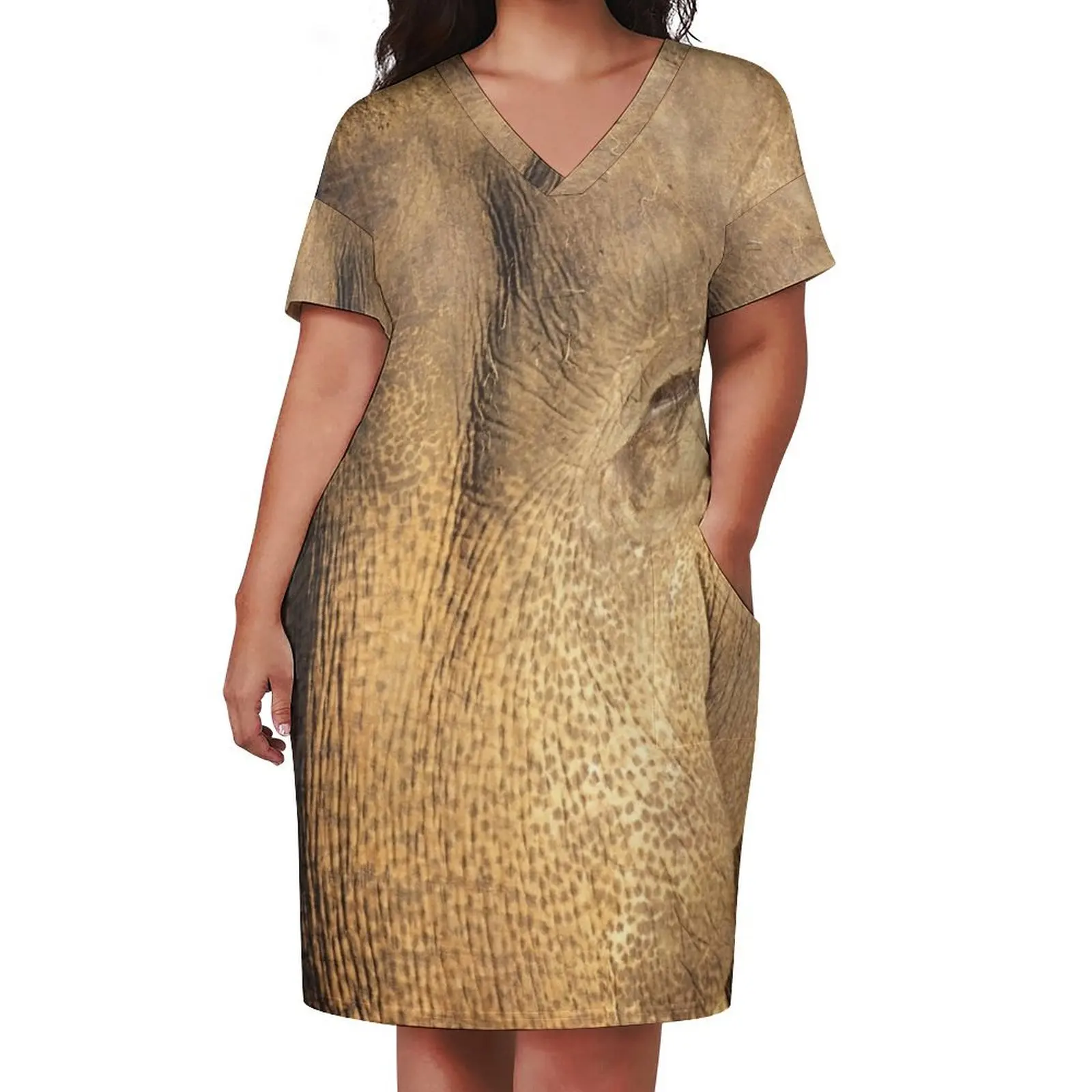 Asian Elephant Thailand Loose Pocket Dress womens dress Evening gown