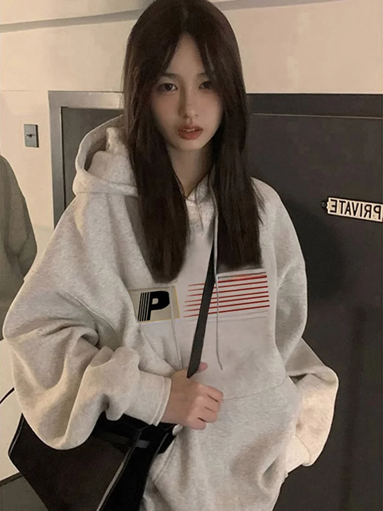 

Original American Sle Hoodie Men's White ey Autumn Outerwear Casual Loose Fit Youth Culture Hip Hop Trendy Couple's Wear