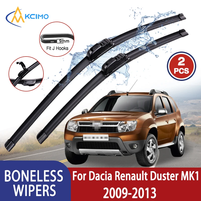 

Kcimo For Dacia Renault 2009-2013 Car Wiper U-type Soft Rubber Boneless Wiper HD Quiet Durable Automotive Wiper 20"+20"