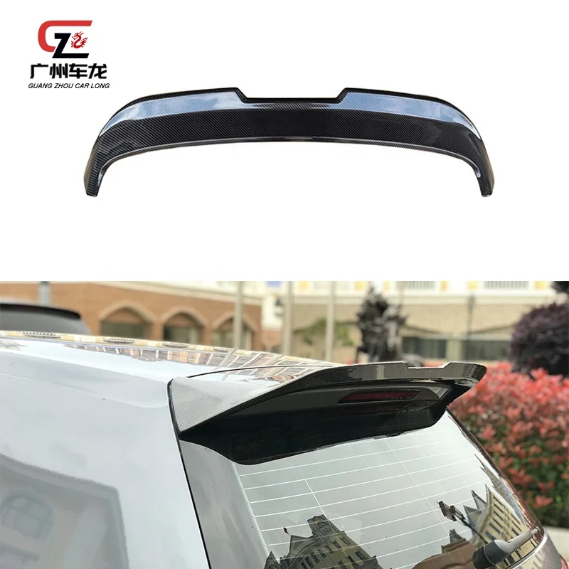 

High Quality Real Carbon Fiber Rear Spoiler Roof Spoiler For Volkswagen Golf 7 7.5 MK R-Line GTI R Models 2014-2020 Tail Wing