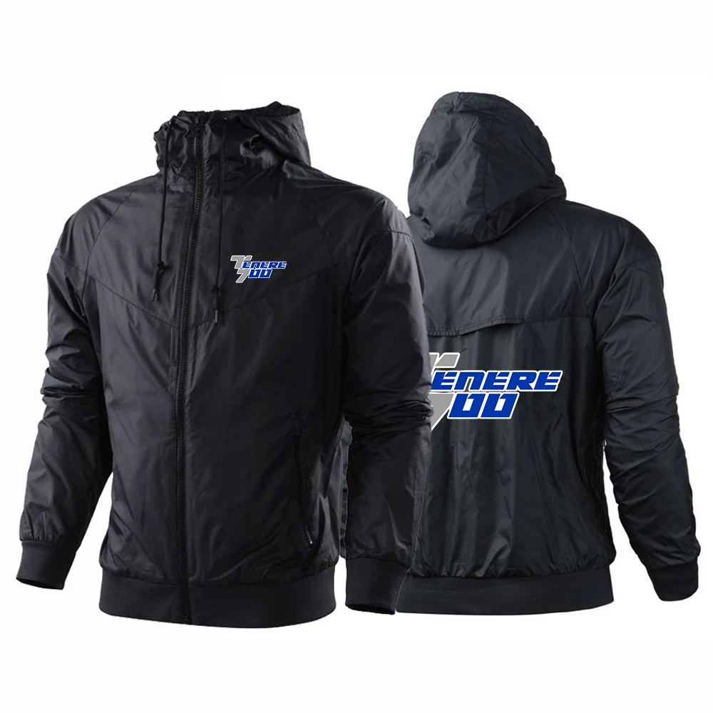2026 Spring And Autumn Men's Motorcycle For Tenere 700 Logo Print Color Blocking Patchwork Designer Anti-collision shirt Jacket