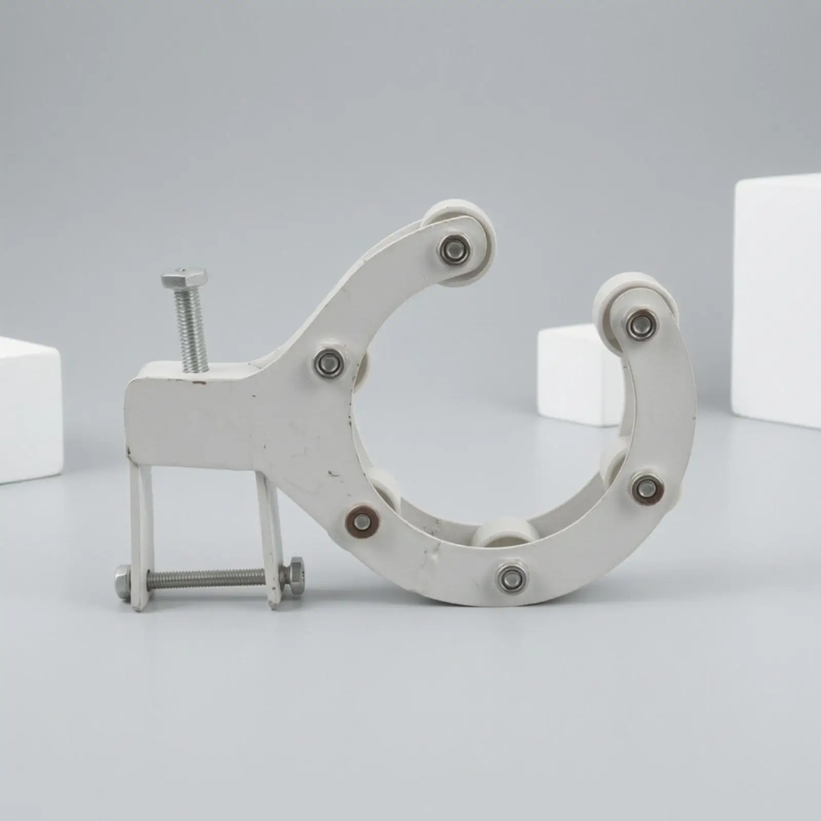 Iron Awning Support Bracket for Outdoor Canopy Frame with Curved Track Roller Wheel Kit